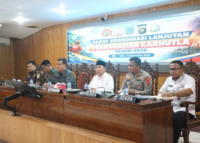 Wabup Katamso Minta Sinergi Semua Pihak Tangani Karhutla Tanjab Barat