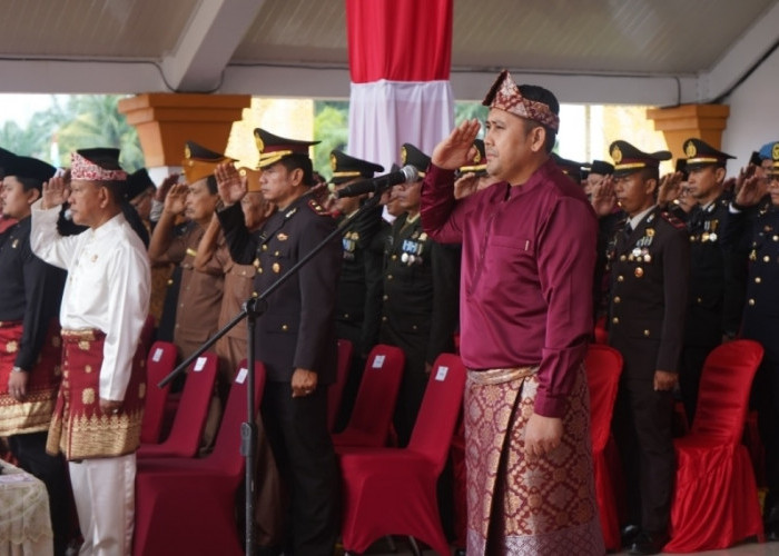 Bupati Merangin M. Syukur Pimpin Upacara HUT ke-81 RI dan Ajak Warga Jaga Keutuhan NKRI