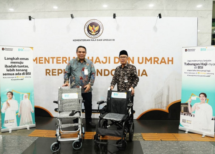 Support Kelancaran Puncak Haji, BSI Kirim 600 Kursi Roda ke Tanah Suci