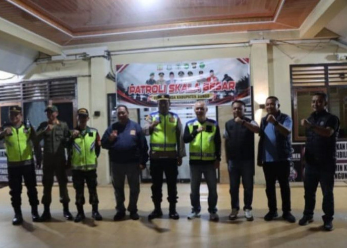 Forkopimda Bungo Patroli Skala Besar Cegah Geng Motor