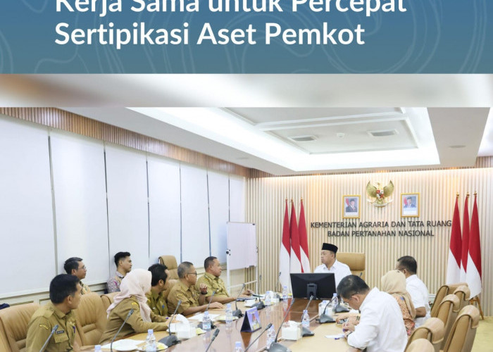 Audiensi Wali Kota Bekasi, Menteri Nusron Tekankan Kerja Sama untuk Percepat Sertipikasi Aset Pemkot