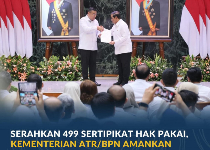 Serahkan 499 Sertipikat Hak Pakai, Kementerian ATR/BPN Amankan Rp124 Triliun Aset Pemprov DKI Jakarta