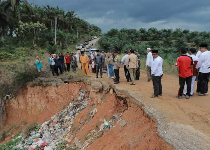 Pjs Bupati Tanjabbar Tinjau Jalan Rusak di Dua Desa