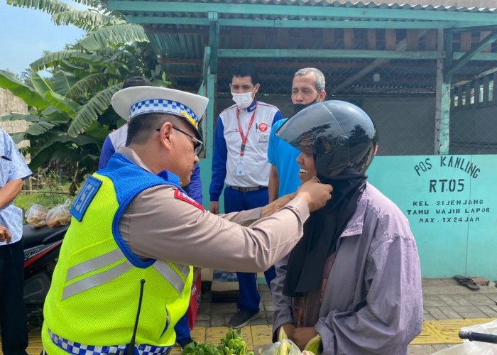 Honda Sinsen dan Satlantas Polresta Jambi Gelar Kampanye Keselamatan Berkendara 