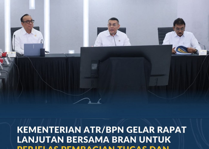 Kementerian ATR/BPN Gelar Rapat Lanjutan Bersama BRAN untuk Perjelas Pembagian Tugas & Fungsi terkait Reforma