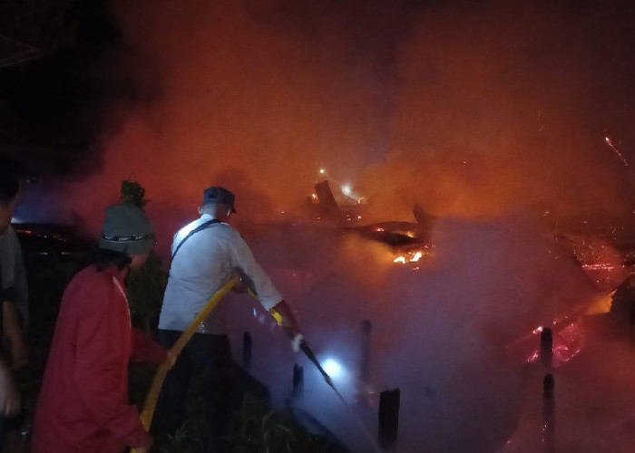 Kebakaran di Tanjabtim Hanguskan 10 Bangunan, 1 Warga Meninggal Dunia