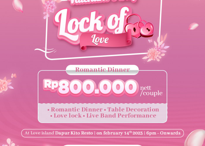 Valentine Romantis Dengan Gembok Cinta di Rumah Kito by WH