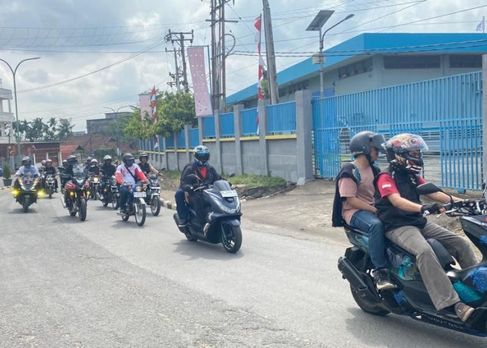 Puluhan Bikers Komunitas Motor Honda Jambi Ramaikan Convoy Merdeka 