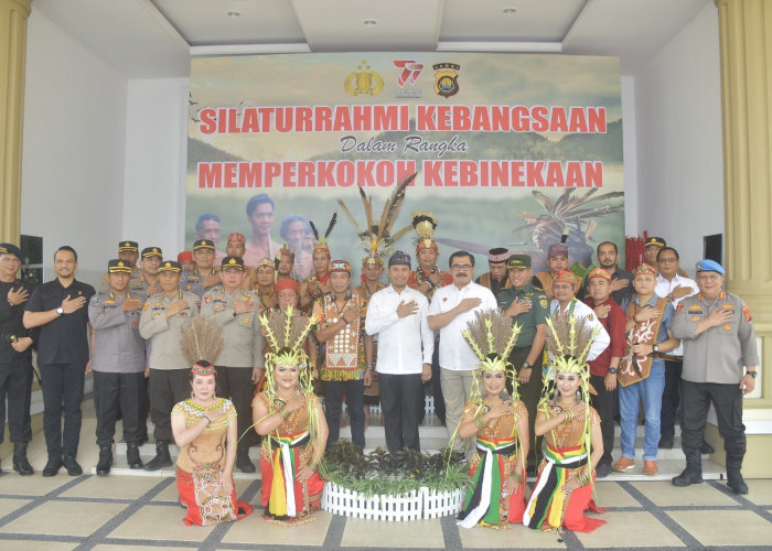 Polda Jambi Gelar Apel Silahturahmi  Kebangsaan Suku Dayak Kalteng dan SAD Jambi