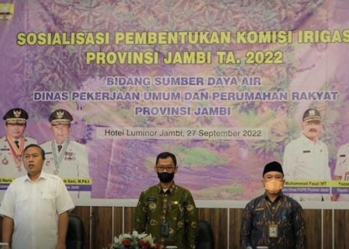 Sosialisasi Pembentukan Komisi Irigasi (KOMIR) Provinsi Jambi 2022