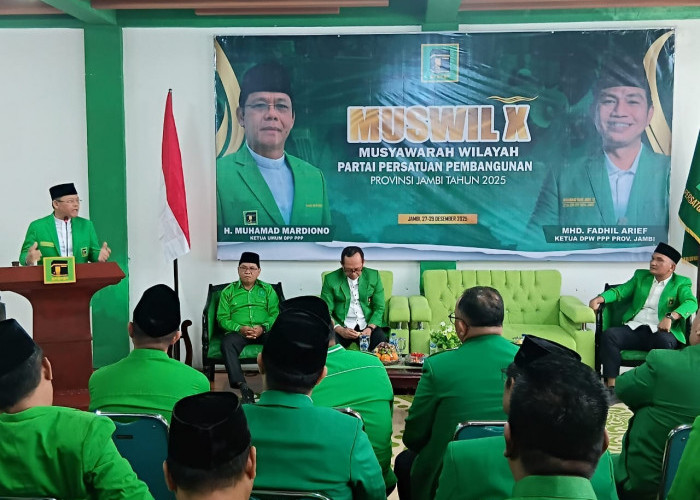 Digelar Sederhana, Mardiono Buka Muswil PPP Jambi