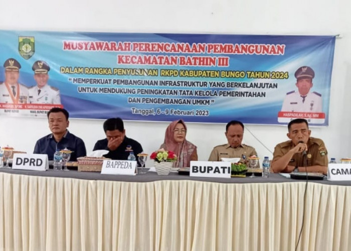 Musrenbang Tingkat Kecamatan Bathin III Berlangsung Sukses