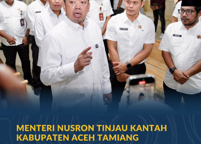 Menteri Nusron Tinjau Kantah Kabupaten Aceh Tamiang Pascabencana Hidrometeorologi Sumatera 2025