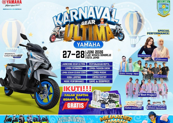 Yamaha Karnaval Gear Ultima Hadir di Jambi, Siap Meriahkan Akhir Pekan 27–28 Juni 2026