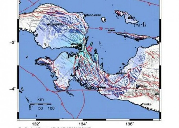 Gempa Magnitudo 5,0 Guncang Teluk Wondama