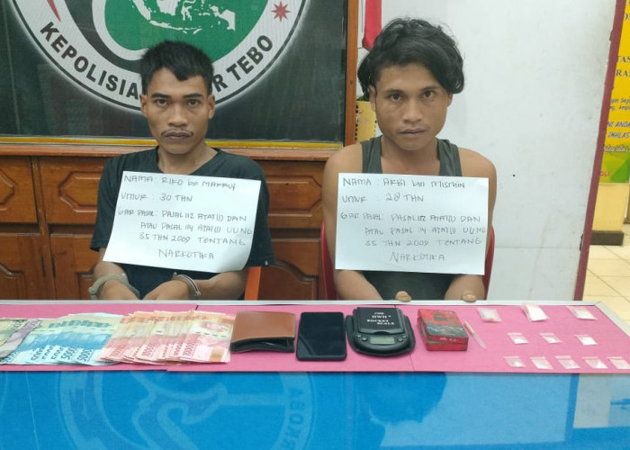 Polres Tebo Kembali Ringkus Dua Bandar Narkoba