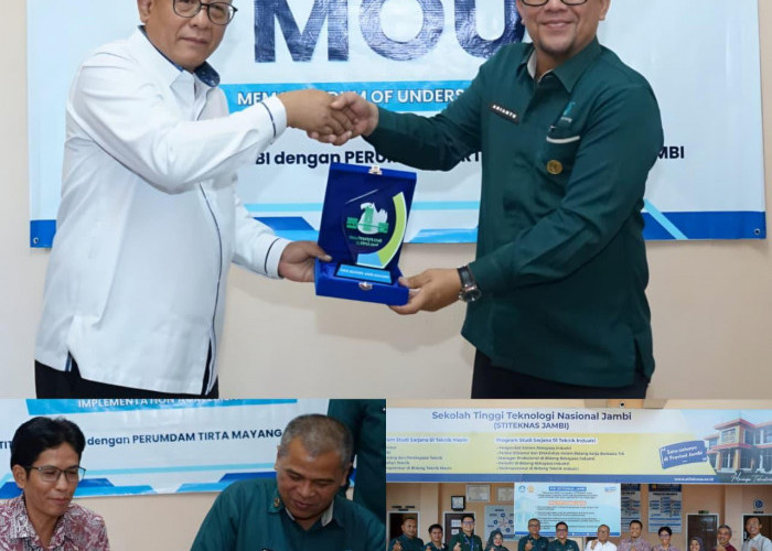 Perumda Tirta Mayang Gandeng STITEKNAS Jambi, Perkuat Tridharma dan Pengembangan SDM Tirta
