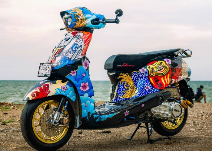 Auto Bikin Pangling Kawula Muda Jambi!Grand Filano Hybrid Dimodifikasi Mirip Desain Helm Sporty Japan Vibes