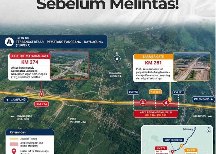 Akses Baru Jalan Tol Terpeka, Pembangunan Exit Tol Mataram Jaya KM 274 Terus Digenjot