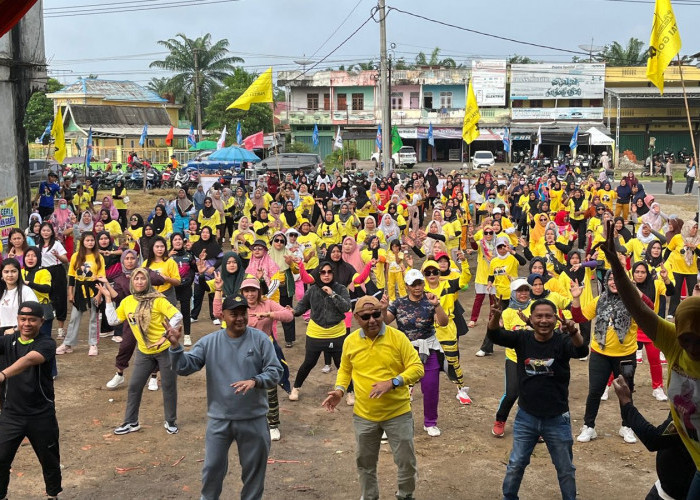 Dikomandoi Adi SK, Senam Ceria Agus-Nazar di Tebo Tengah Berjelan Meriah