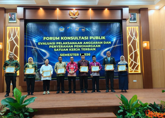 Dua DIPA Kanwil Kemenkum Jambi Torehkan Nilai Sempurna IKPA Semester I 2026