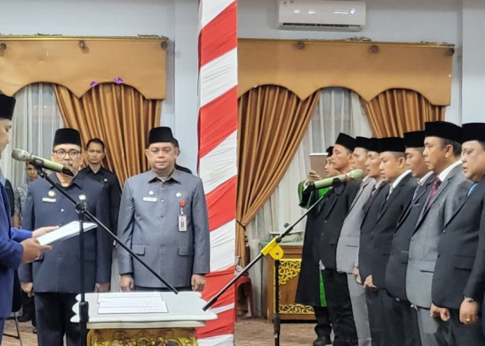 Bupati H M Syukur Lantik 15 Pejabat Tinggi Pratama, Berikut Nama-Namanya