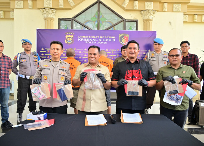 Subdit Tipidter Polda Jambi Gagalkan Pengiriman 1,2 Kg Emas Ilegal Senilai Rp 2 Miliar