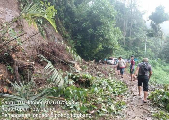 Gerak Cepat Kementerian PU Pulihkan Akses Jalan Nasional Ruas Tapan–Batas Jambi Usai Tertimbun Longsor
