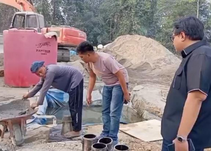 Komisi III DPRD Tebo Sidak Proyek Pembangunan Rigit Anggaran Pinjaman PT SMI