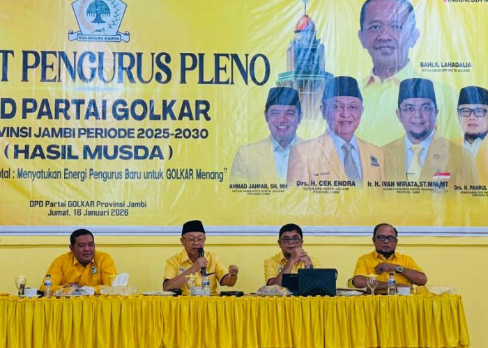 Konsolidasi Paska Musda, DPD I Golkar Jambi Gelar Rapat Pengurus