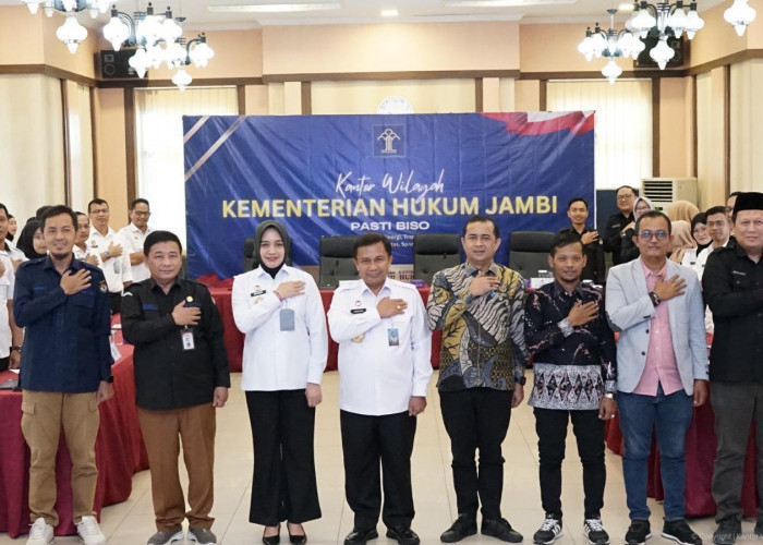 Koordinasi KPU Provinsi Jambi bersama Kanwil Kementerian Hukum Jambi, Bahas Produk Hukum dan JDIH