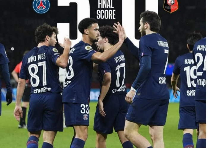 Tampil Ganas, PSG Bantai Rennes 5-0
