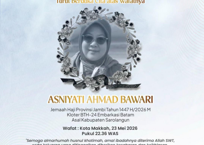 Kabar Duka Haji Jambi ! Asniyati Jemaah Haji Kloter BTH 24 Asal Sarolangun Wafat di Makkah