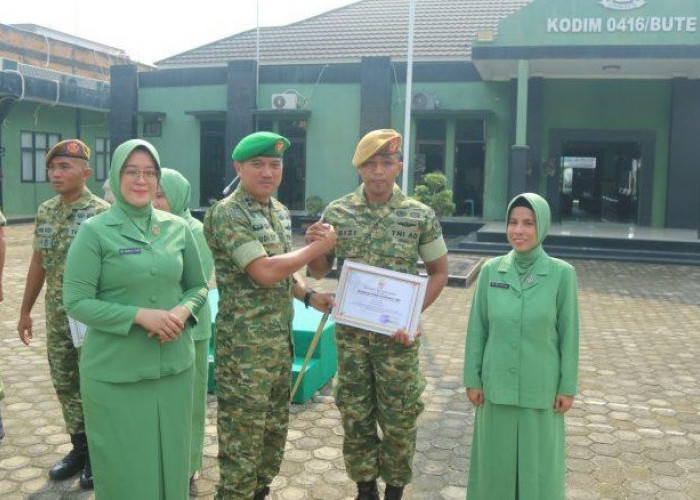 Dandim 0416/Bute Lepas Personil Purna Tugas dan Pindah Satuan