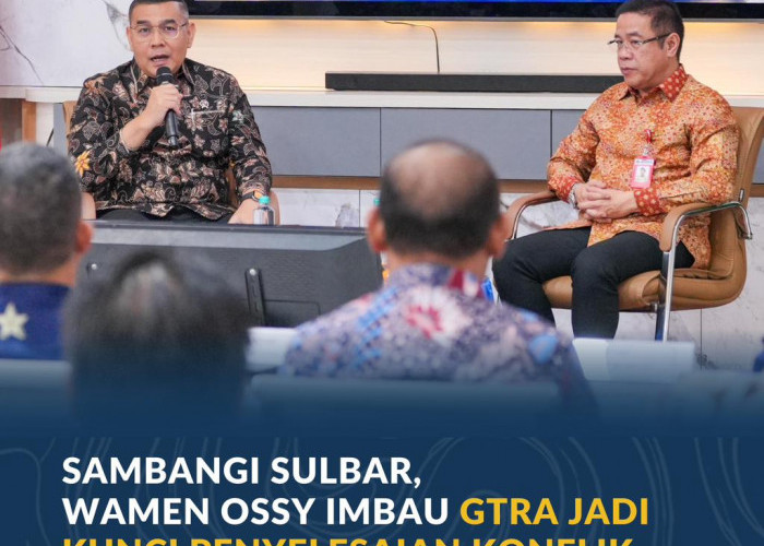 Sambangi Sulbar, Wamen Ossy Imbau GTRA Jadi Kunci Penyelesaian Konflik Pertanahan di Daerah