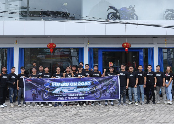 Yamaha Blu Cru On Road Ajak R Seris ke Sebrang Kota Jambi
