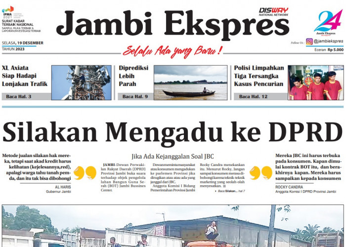 45 Formasi PPPK Kosong di Provinsi Jambi, Baca Koran Jambi Ekspres Edisi Selasa 19 Desember 2023   