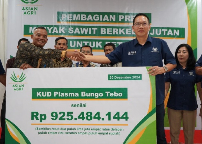 Asian Agri Bagikan Premi Minyak Sawit Lestari Ke 40 KUD di Provinsi Jambi, Dukung Petani Berkelanjutan