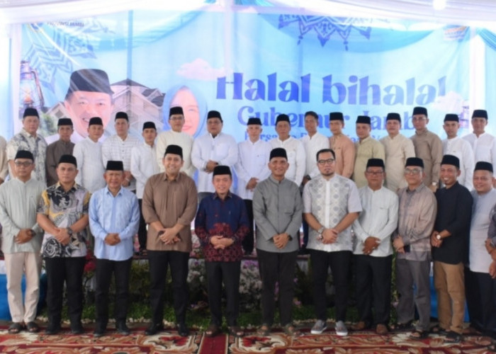 Bupati, Wabup dan Sekda Merangin Hadiri Halal Bihalal di Rumah Gubernur Jambi