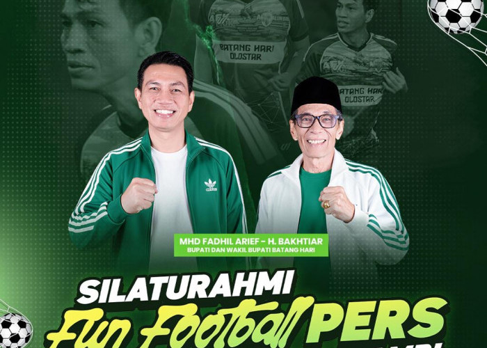 10 Tim Dari Kabupaten/Kota Ramaikan Fun Football Pers Di Batanghari
