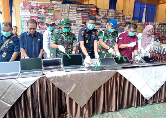 Bea Cukai Jambi Musnahkan Jutaan Barang Ilegal Senilai Rp3,6 Miliar