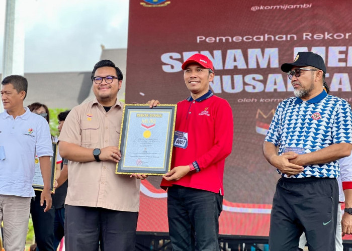 5.000 Warga Jambi Senam Melayu Nusantara Sambut HUT Jambi ke 69, KORMI Pecahkan Rekor MURI 