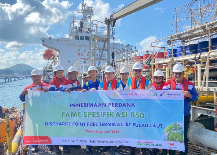 Elnusa Petrofin Mulai Salurkan Biosolar B50 Perdana dari Fuel Terminal IBT Pulau Laut