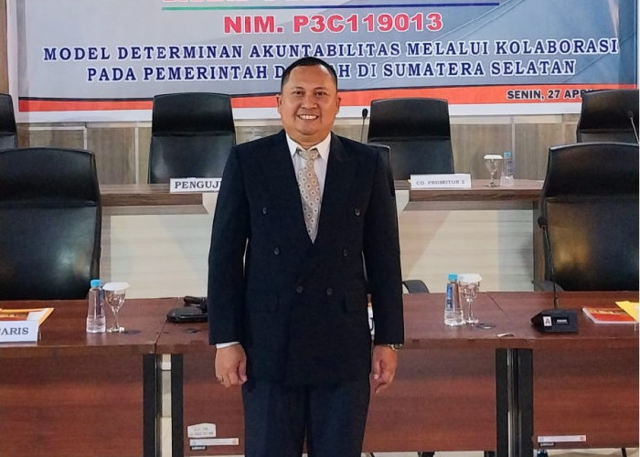 Riza Syahputera, Ka. Prodi Akuntansi FEB Universitas Tridinanti Raih Gelar Doktor Ilmu Ekonomi FEB-UNJA