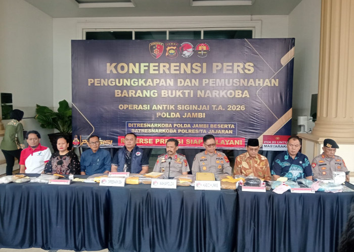 154 Kasus Diungkap, 236 Tersangka Diamankan Polda Jambi Selama Operasi Antik