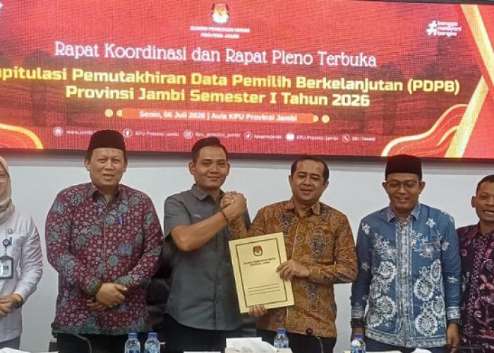 KPU Jambi Tetapkan 2,82 Juta Pemilih Semester I Tahun 2026