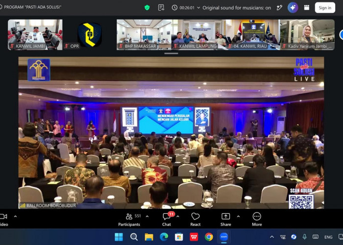 Komitmen Hadirkan Layanan Masyarakat yang Responsif dan Transparan , Kakanwil Kemenkum Jambi Ikuti Episode 10 