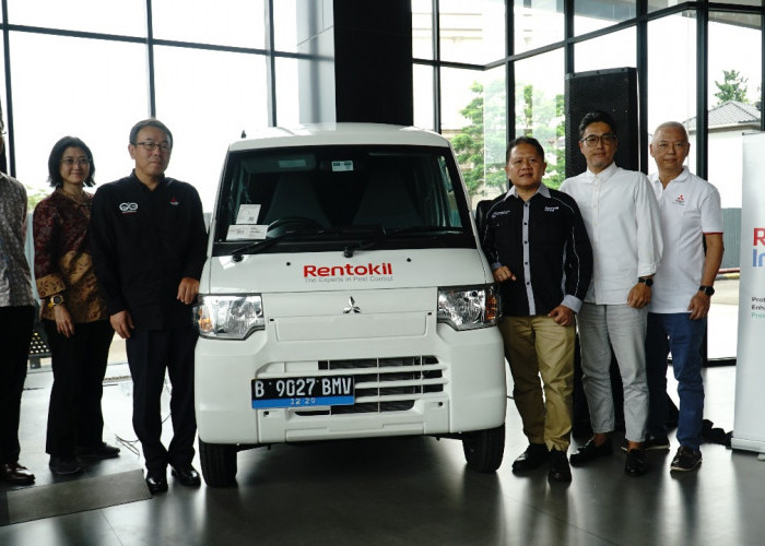 Rentokil Initial Indonesia Luncurkan 11 Unit Mobil Operasional Jenis Battery EV, Mitsubishi L100 EV