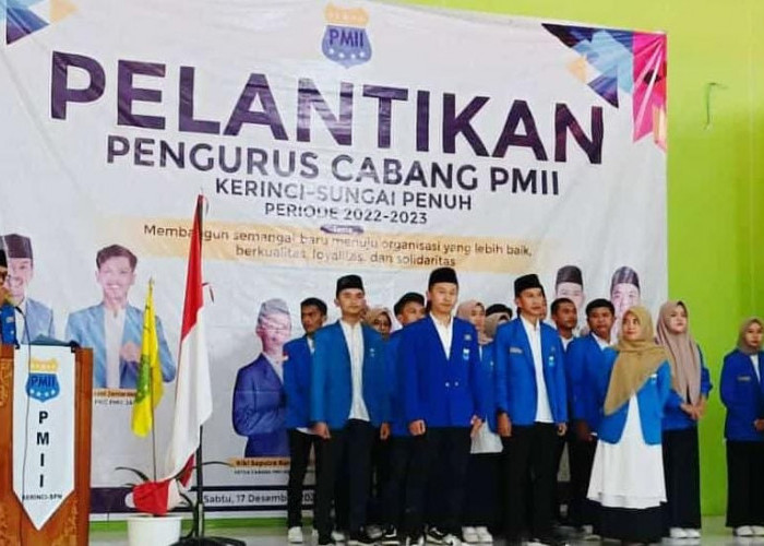 Pengurus PC-PMII Kerinci Sungai Penuh Periode 2022-2023 Resmi Dilantik