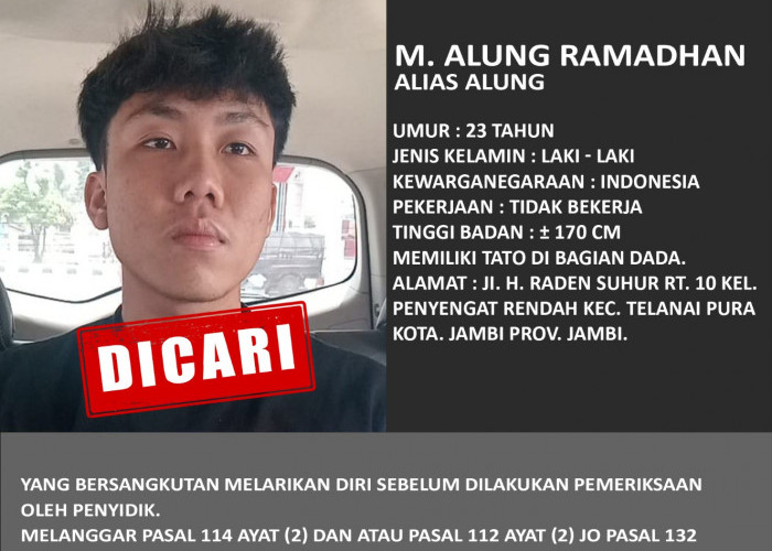 Buronan 58 Kg Sabu Alung Dikabarkan Ditangkap, Polda Jambi Minta Tunggu Rilis Resmi